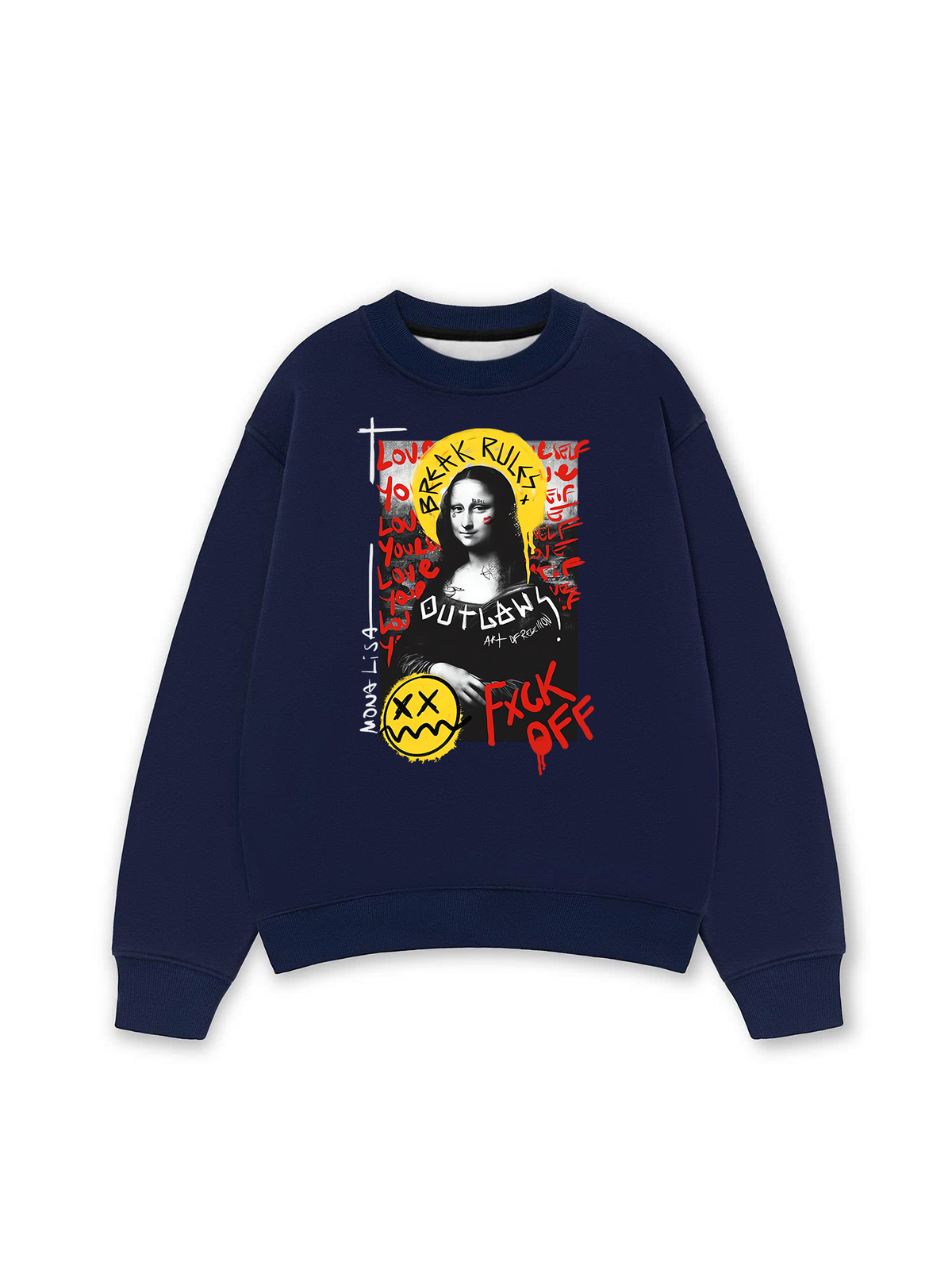 Áo Sweater Nỉ Hai Da Break Rules