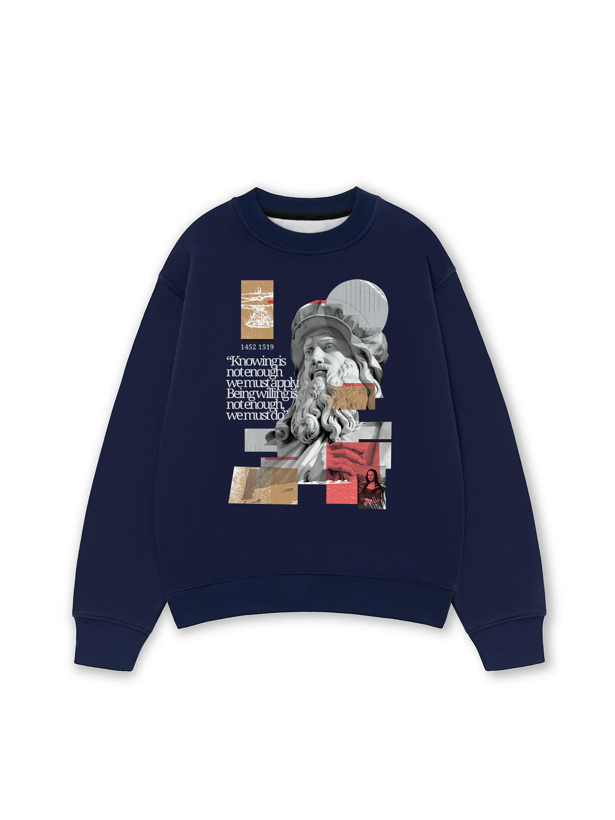 Áo Sweater Nỉ Hai Da Da Vinci