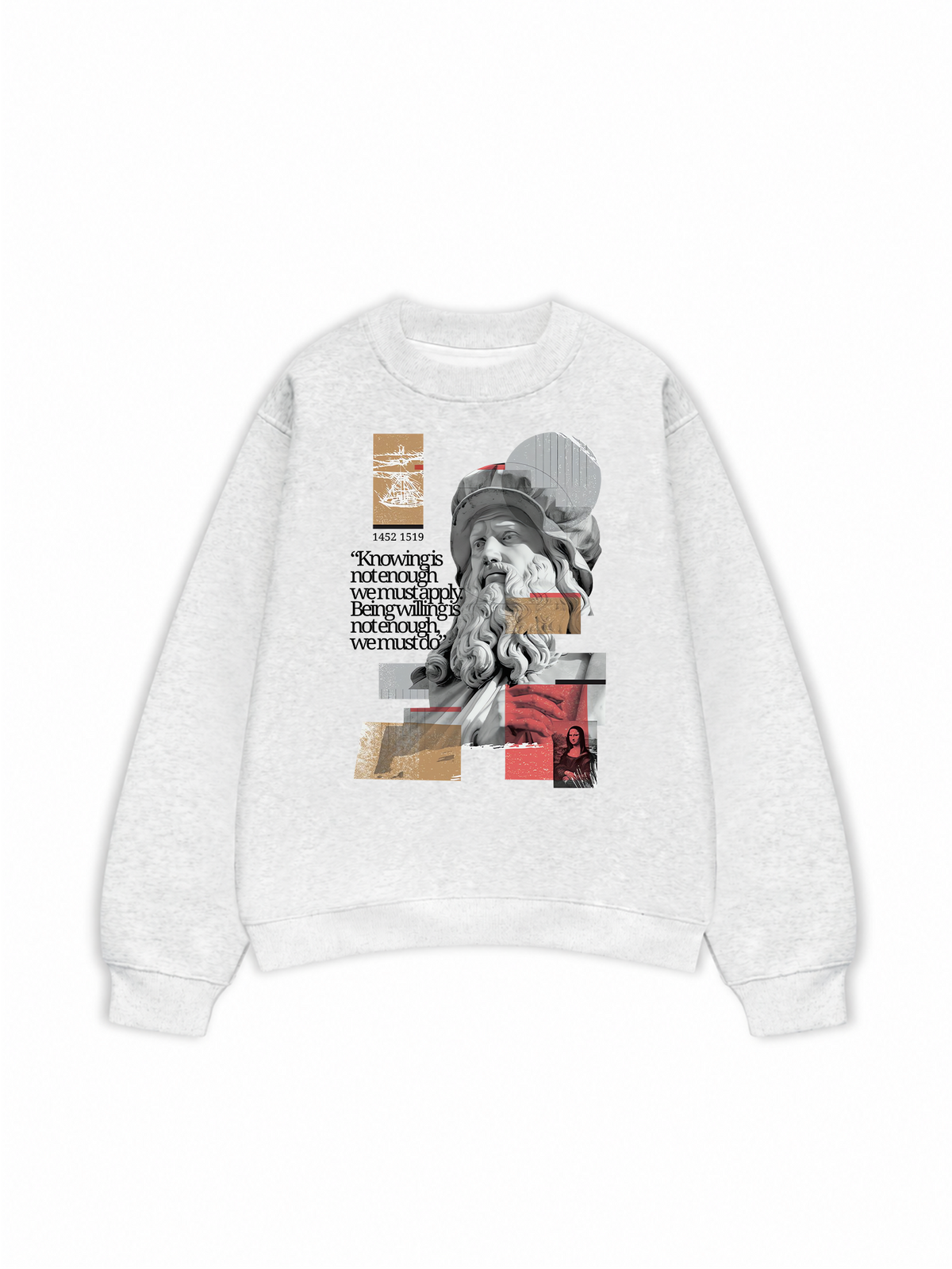 Áo Sweater Nỉ Hai Da Da Vinci