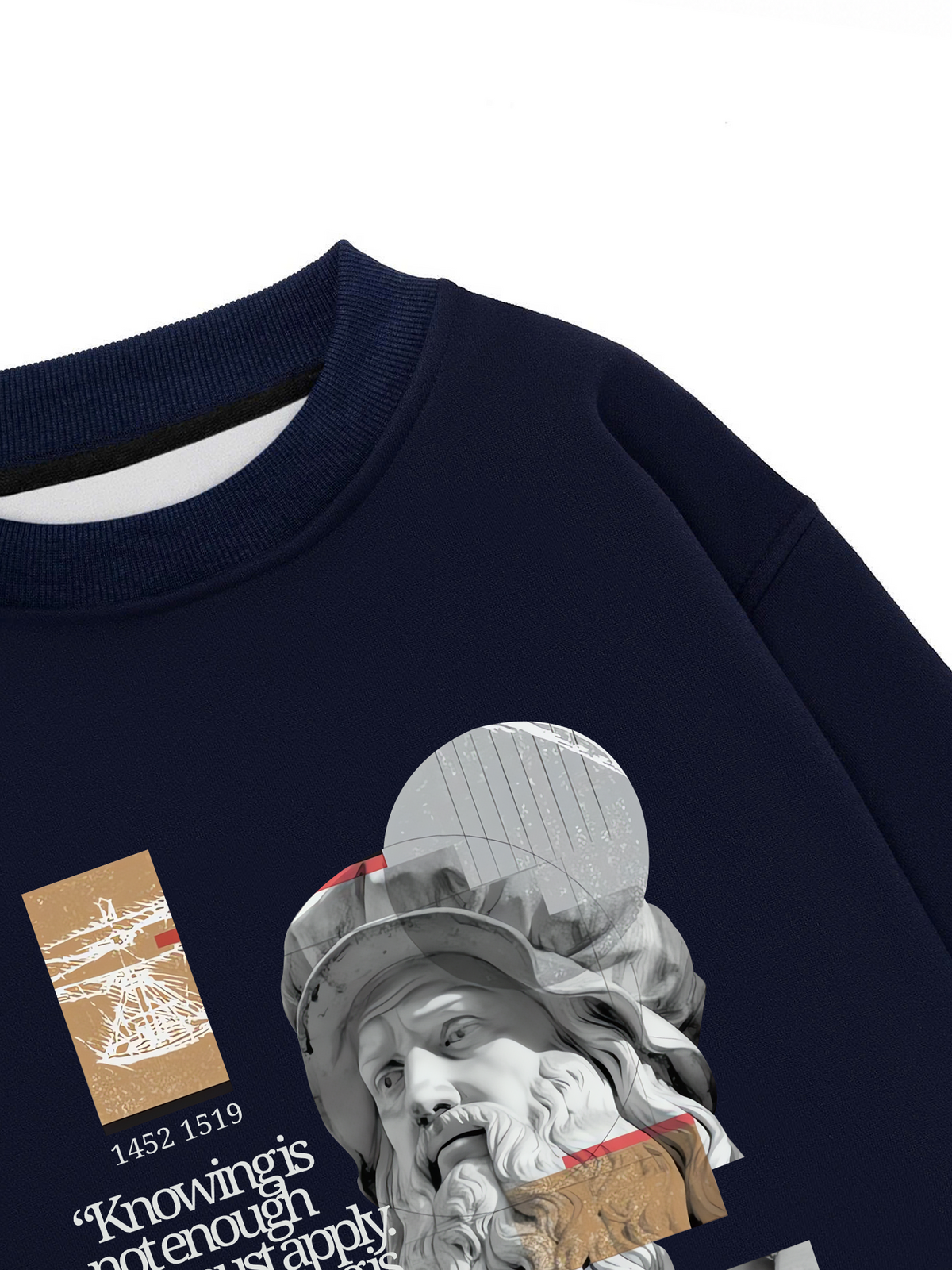 Áo Sweater Nỉ Hai Da Da Vinci