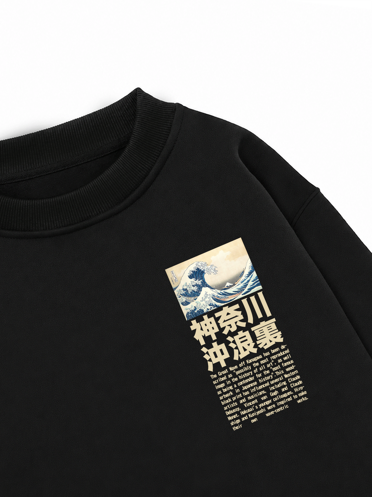 Áo Sweater Nỉ Hai Da Under the Wave off Kanagawa