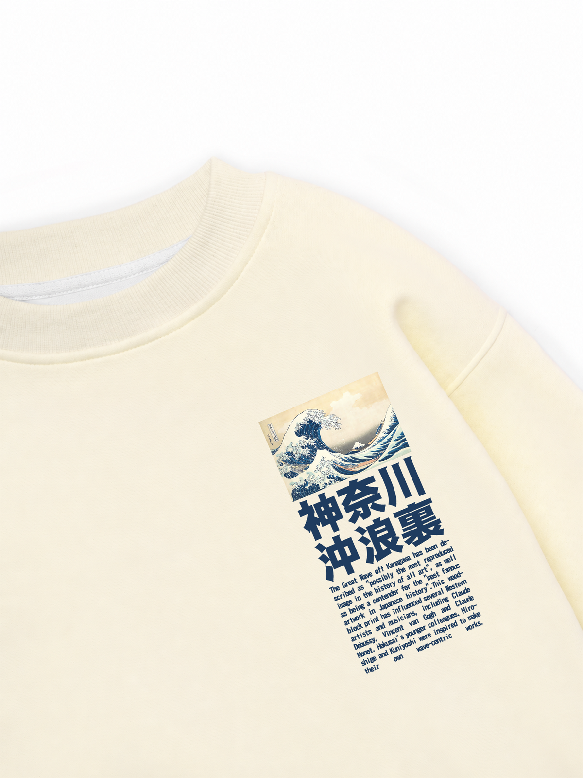 Áo Sweater Nỉ Hai Da Under the Wave off Kanagawa