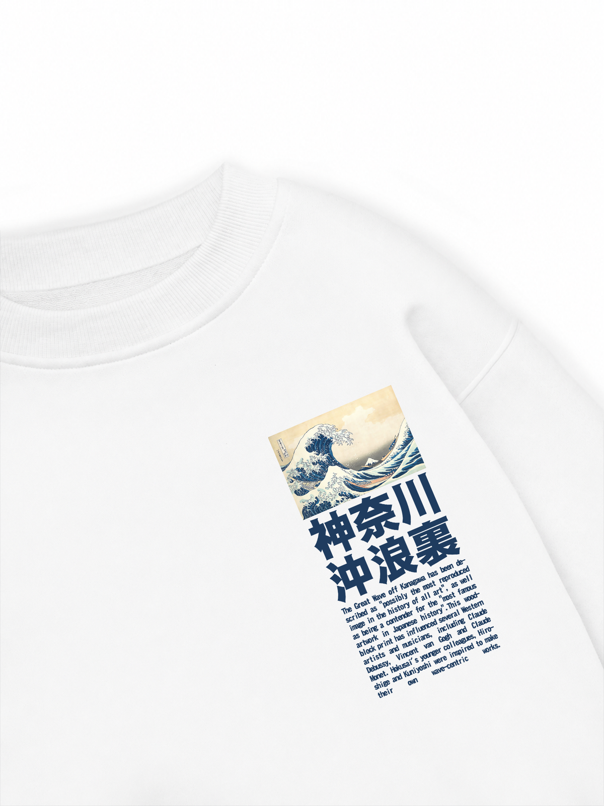 Áo Sweater Nỉ Hai Da Under the Wave off Kanagawa