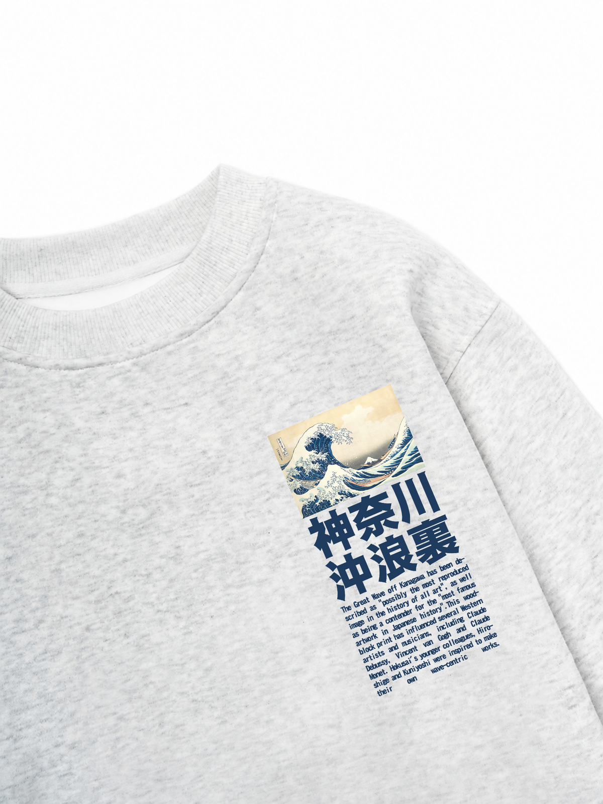 Áo Sweater Nỉ Hai Da Under the Wave off Kanagawa