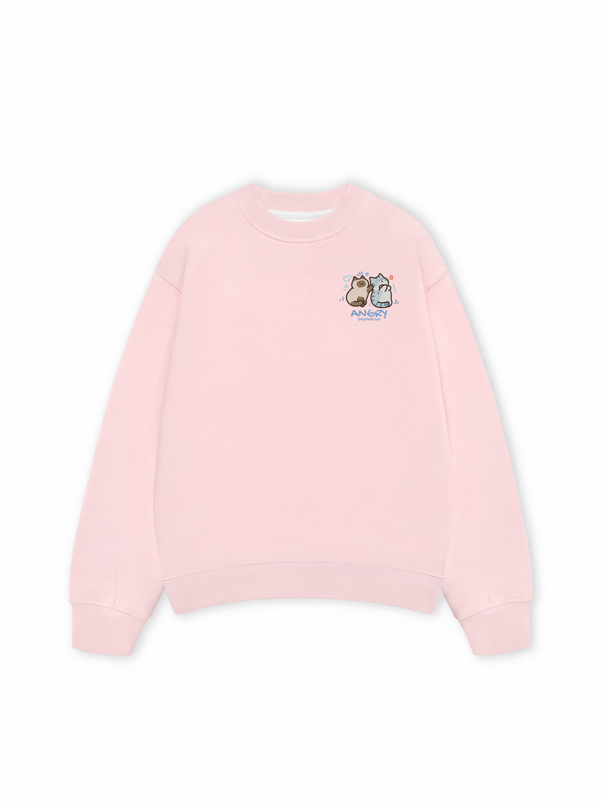 Áo Sweater Nỉ Hai Da Angry Luv Cat Couple