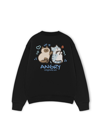 Áo Sweater Nỉ Hai Da Angry Luv Cat Couple
