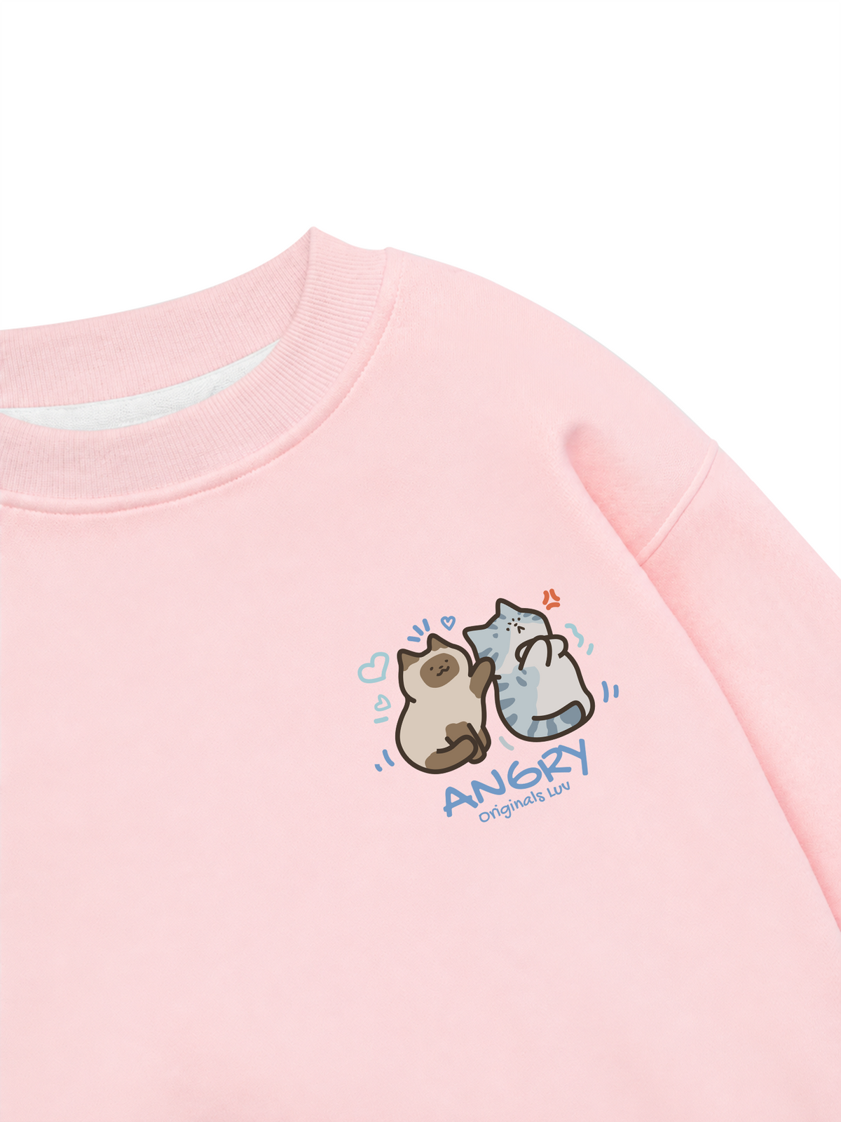 Áo Sweater Nỉ Hai Da Angry Luv Cat Couple