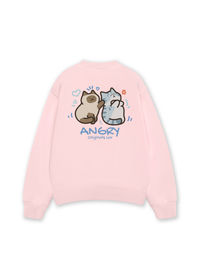 Áo Sweater Nỉ Hai Da Angry Luv Cat Couple