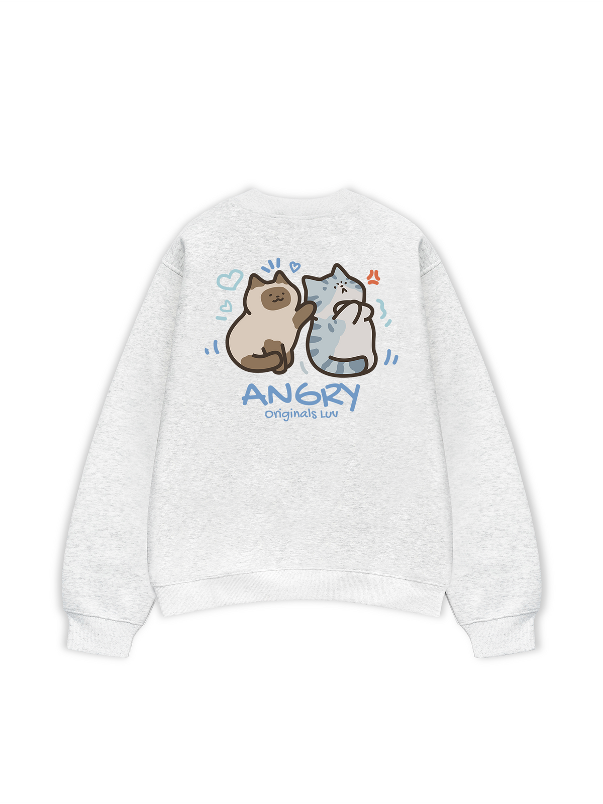 Áo Sweater Nỉ Hai Da Angry Luv Cat Couple