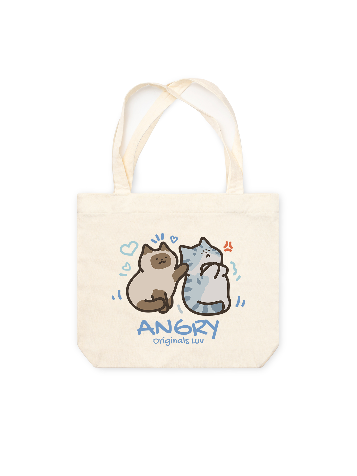 Túi Tote Angry Luv Cat Couple
