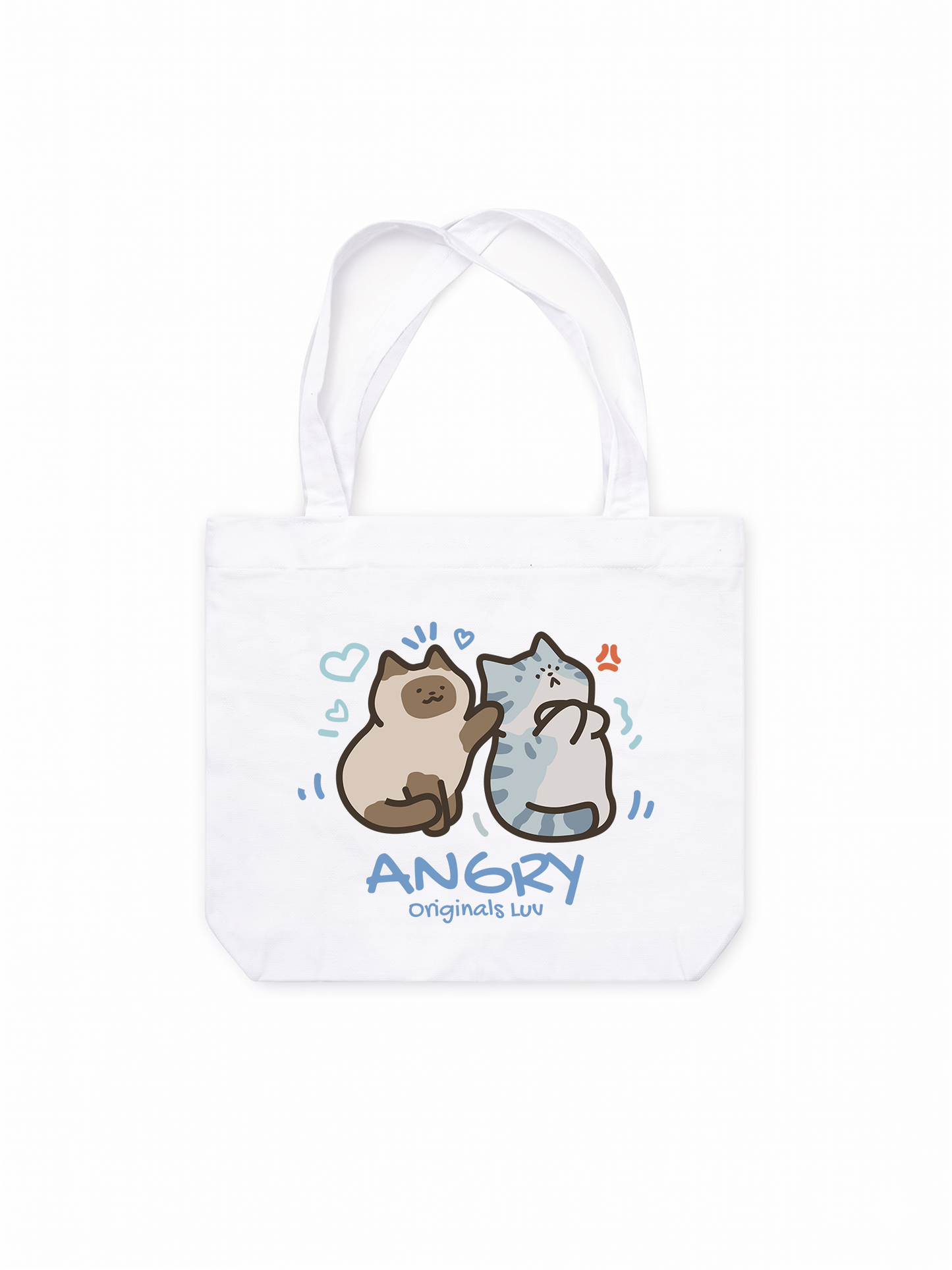 Túi Tote Angry Luv Cat Couple