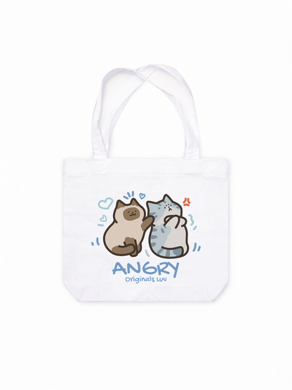 Túi Tote Angry Luv Cat Couple