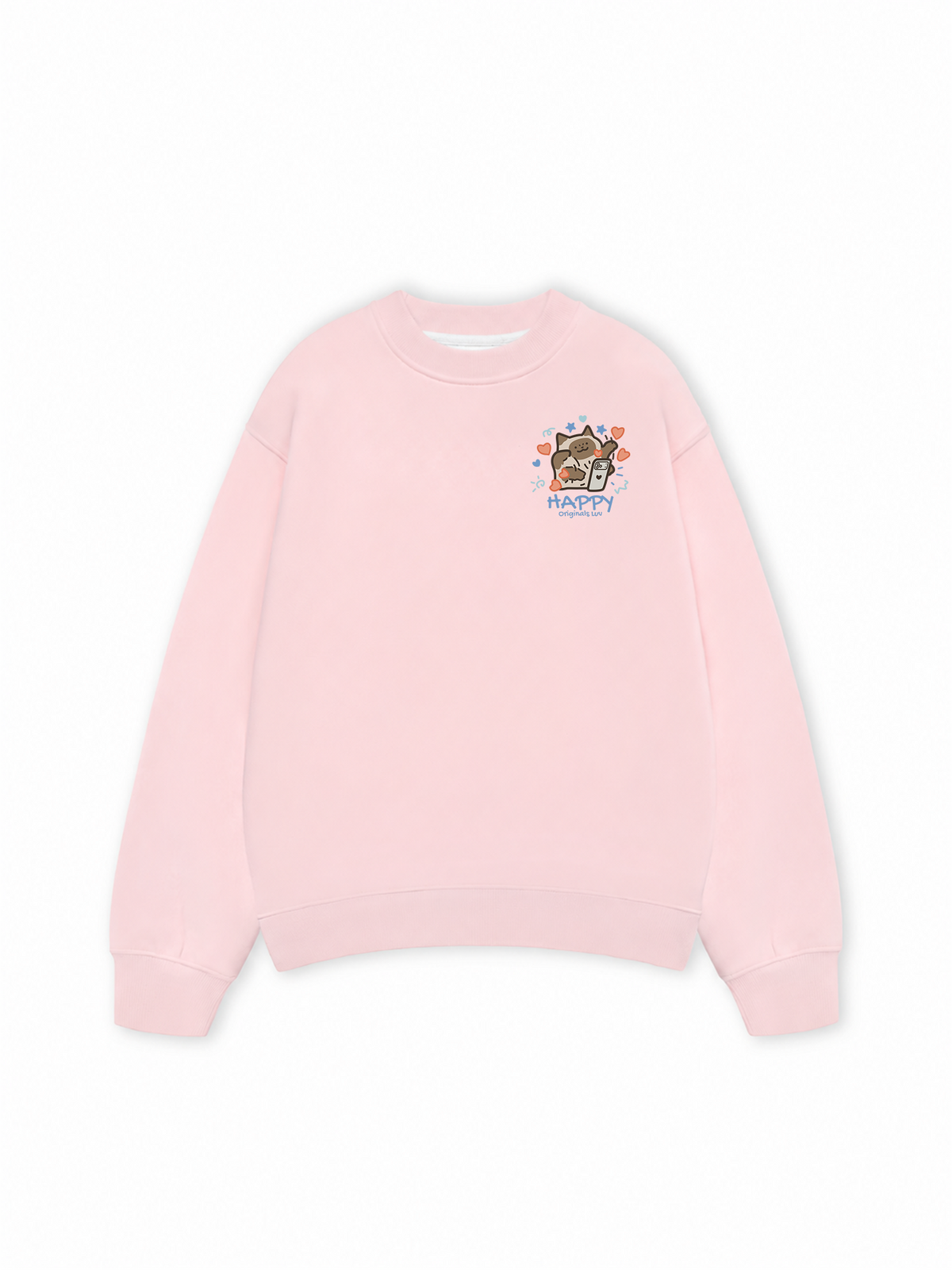 Áo Sweater Nỉ Hai Da Happy Luv Cat Couple
