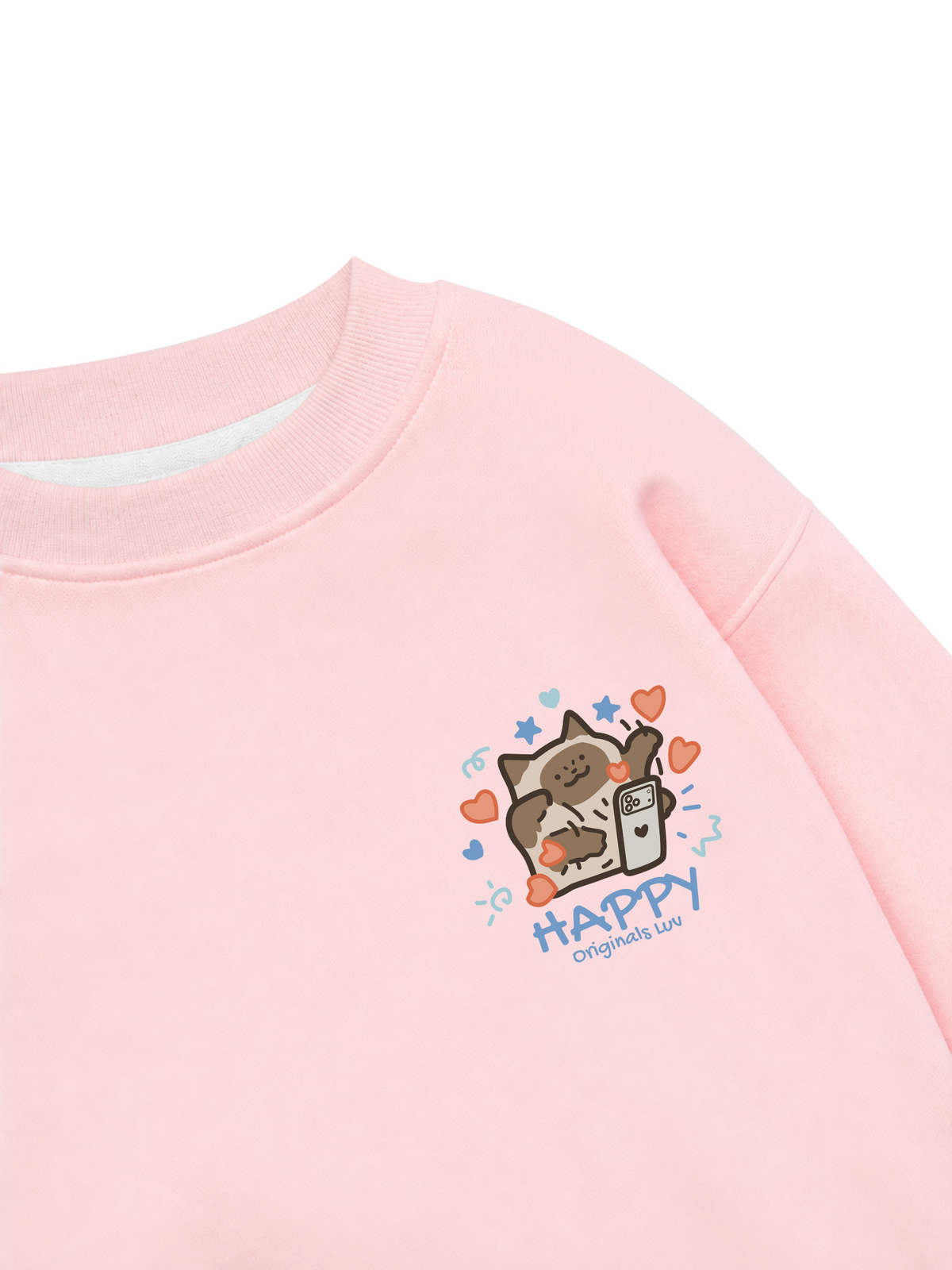 Áo Sweater Nỉ Hai Da Happy Luv Cat Couple