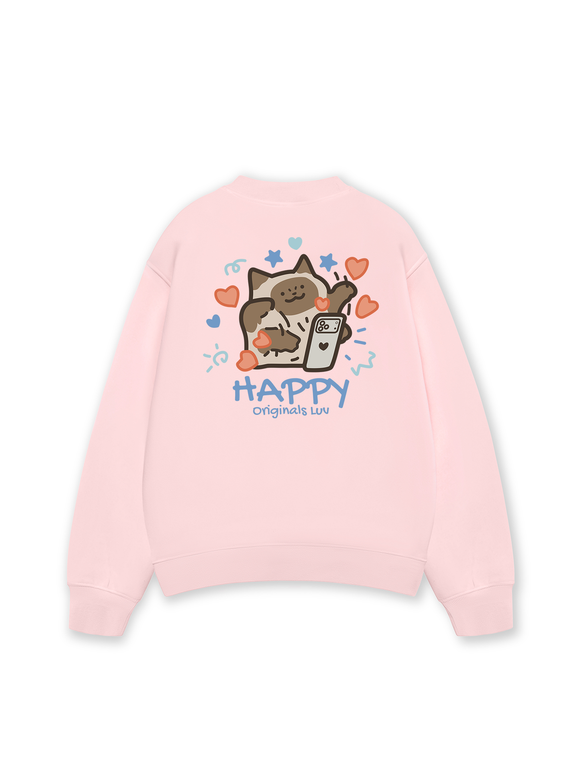 Áo Sweater Nỉ Hai Da Happy Luv Cat Couple
