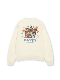 Áo Sweater Nỉ Hai Da Happy Luv Cat Couple