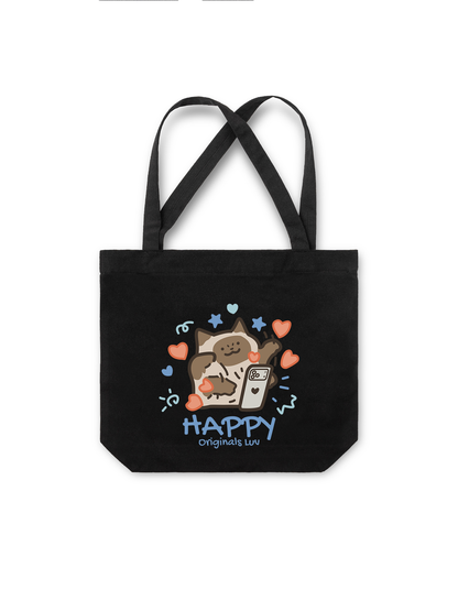 Túi Tote Happy Luv Cat Couple