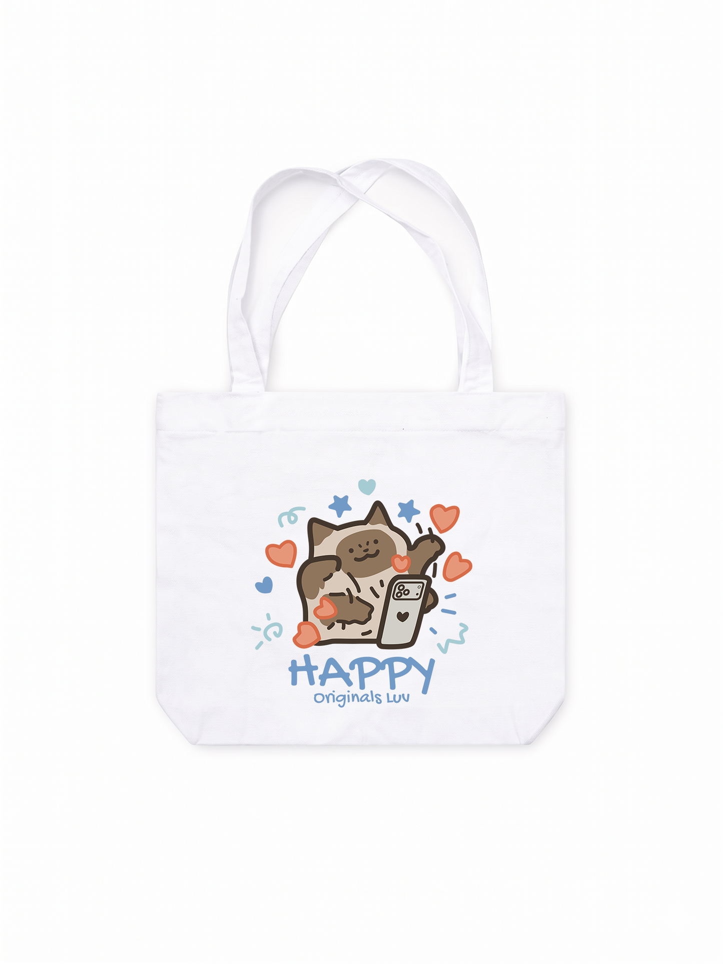 Túi Tote Happy Luv Cat Couple