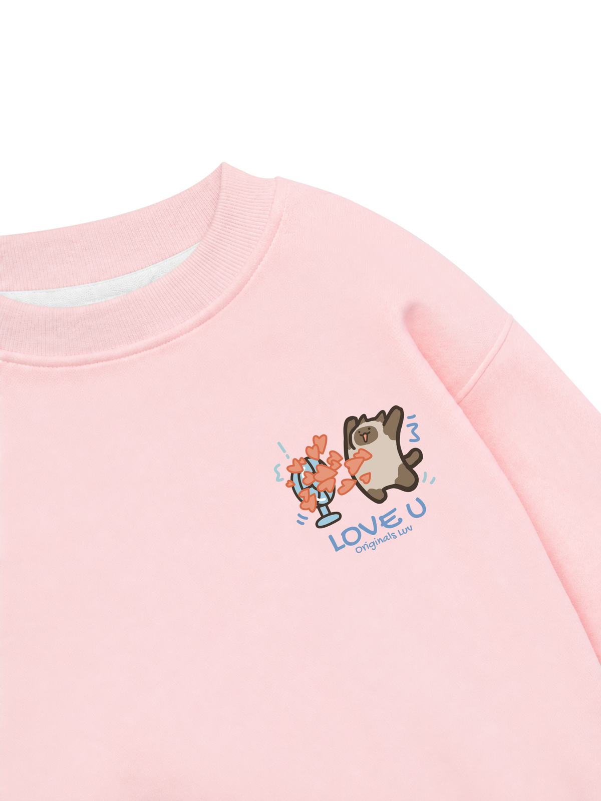 Áo Sweater Nỉ Hai Da Love You Cat Couple