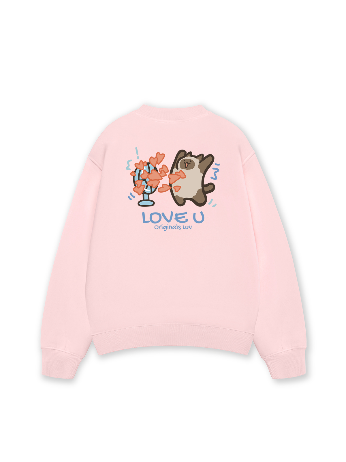 Áo Sweater Nỉ Hai Da Love You Cat Couple