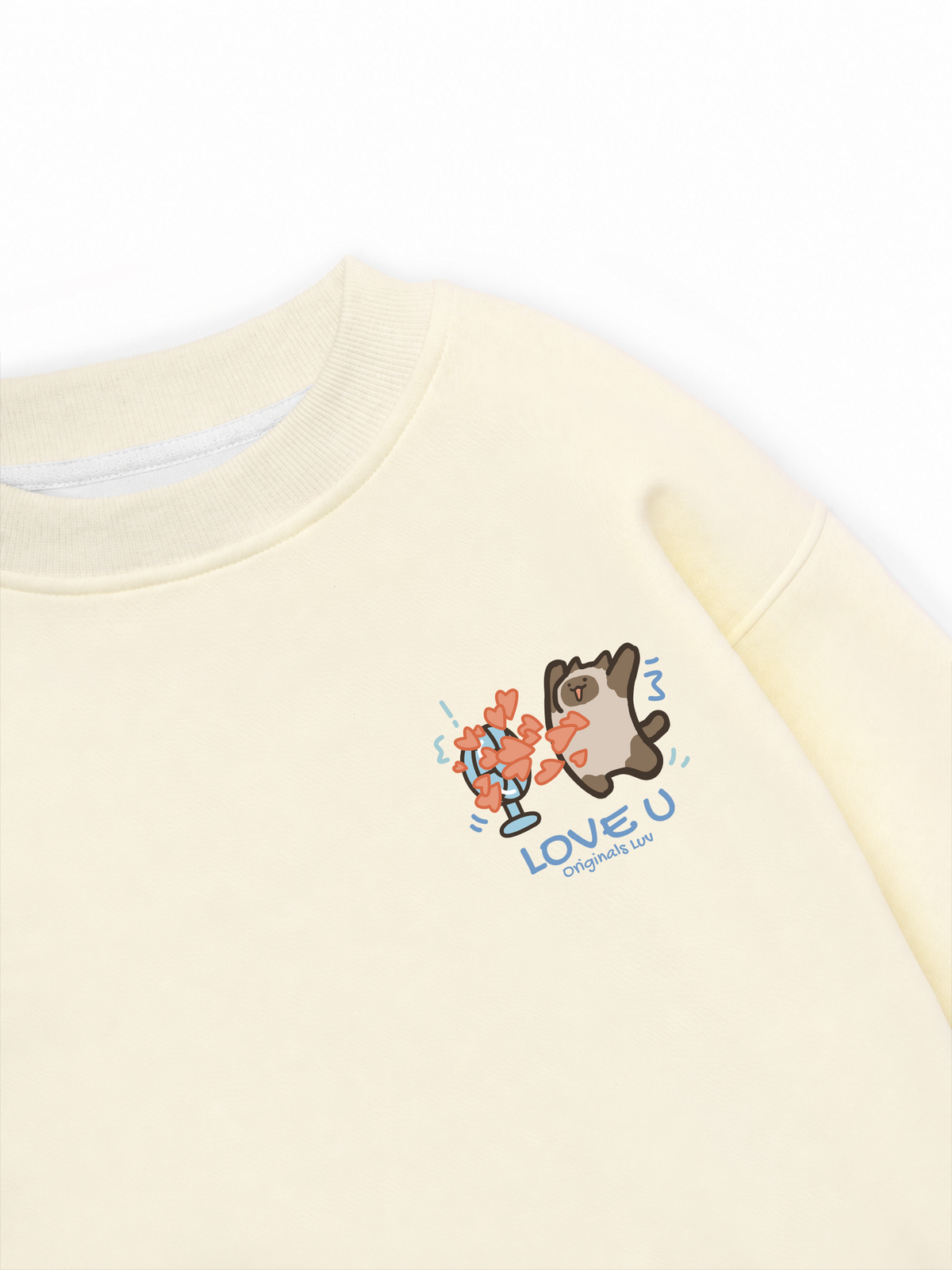 Áo Sweater Nỉ Hai Da Love You Cat Couple