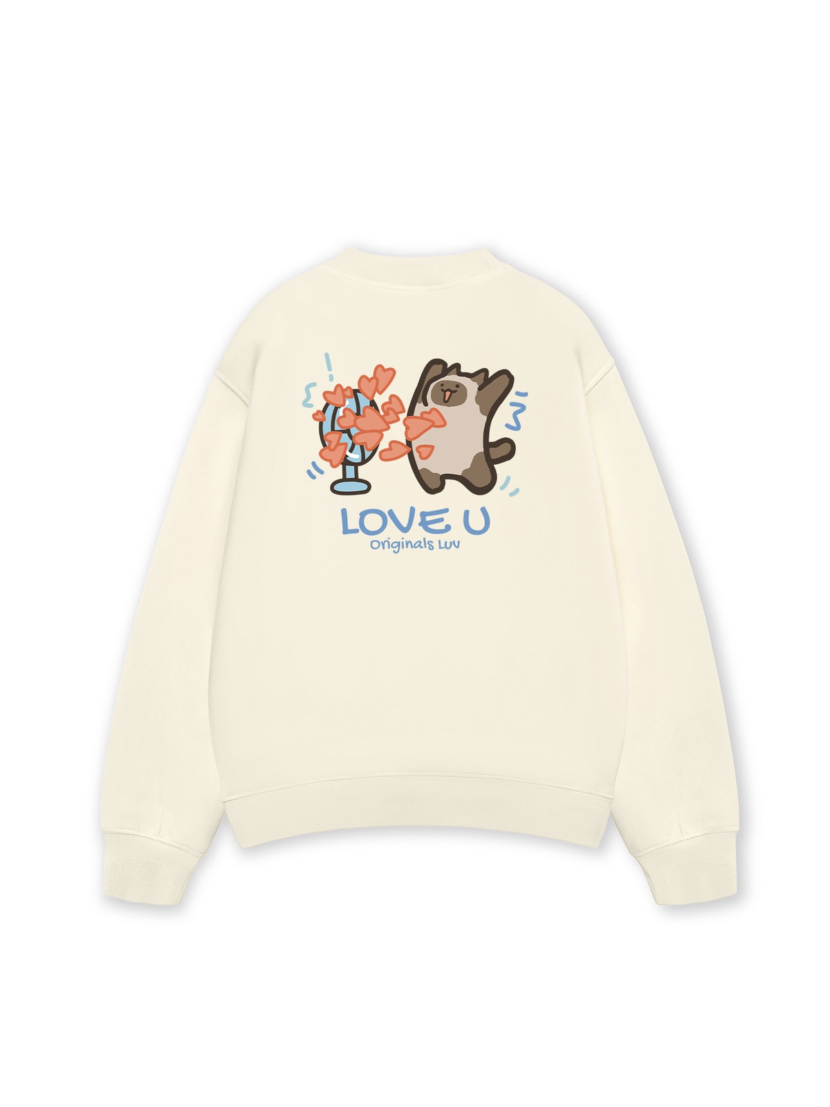 Áo Sweater Nỉ Hai Da Love You Cat Couple