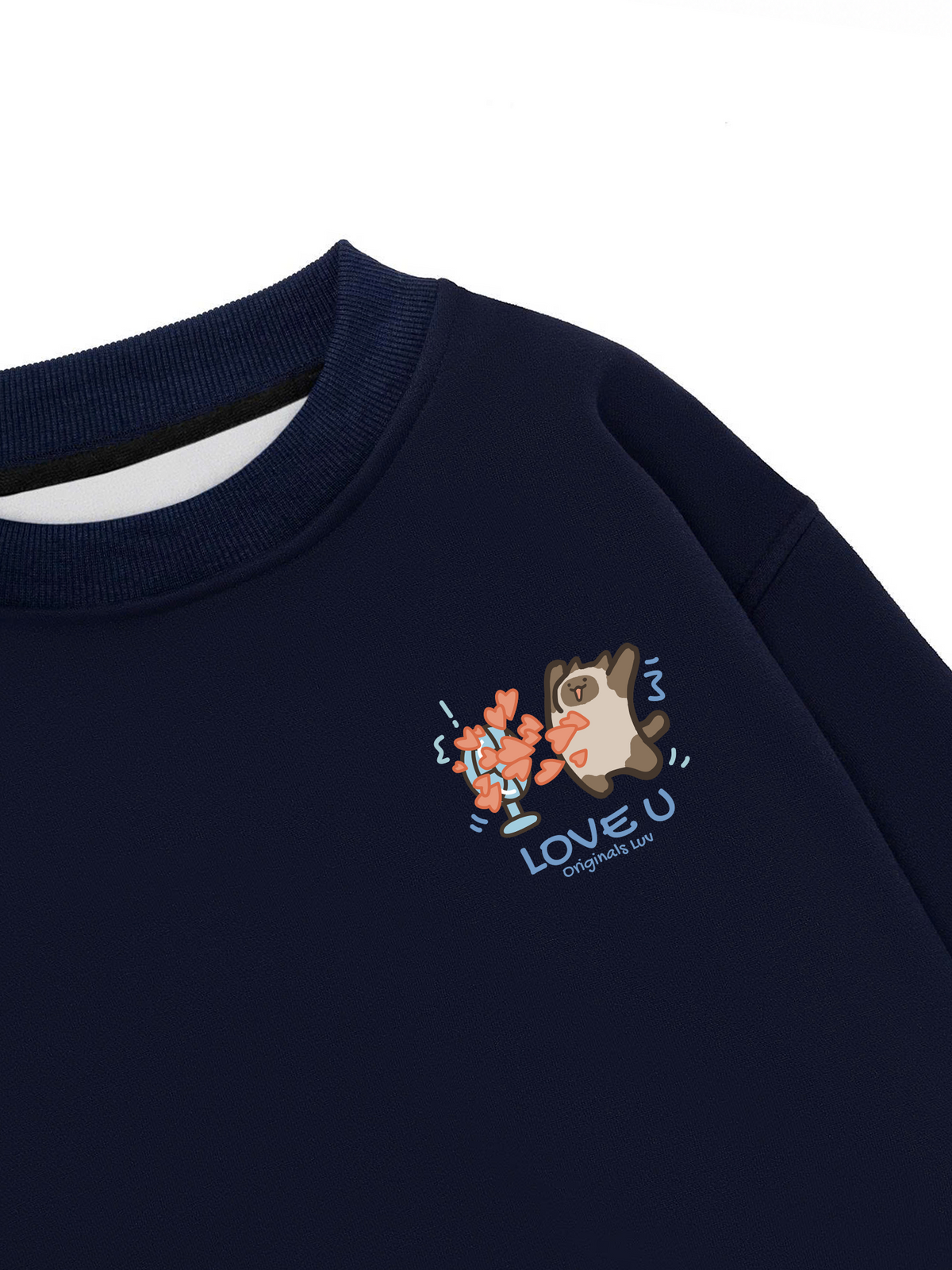 Áo Sweater Nỉ Hai Da Love You Cat Couple