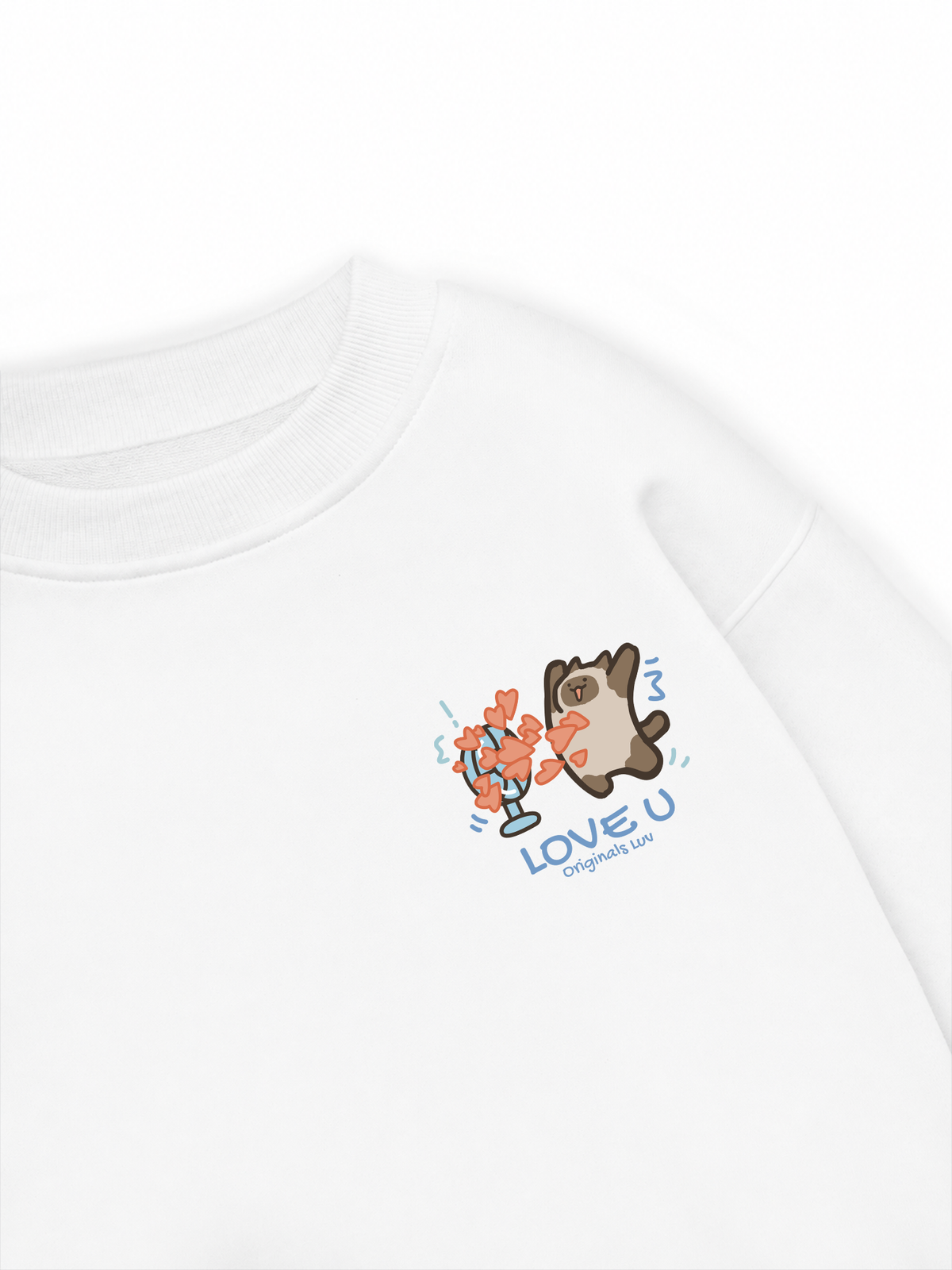 Áo Sweater Nỉ Hai Da Love You Cat Couple