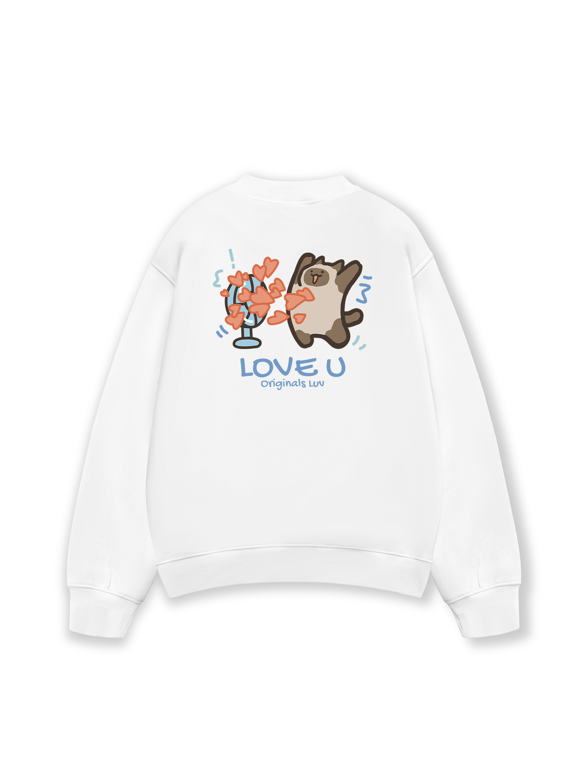 Áo Sweater Nỉ Hai Da Love You Cat Couple