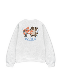 Áo Sweater Nỉ Hai Da Love You Cat Couple