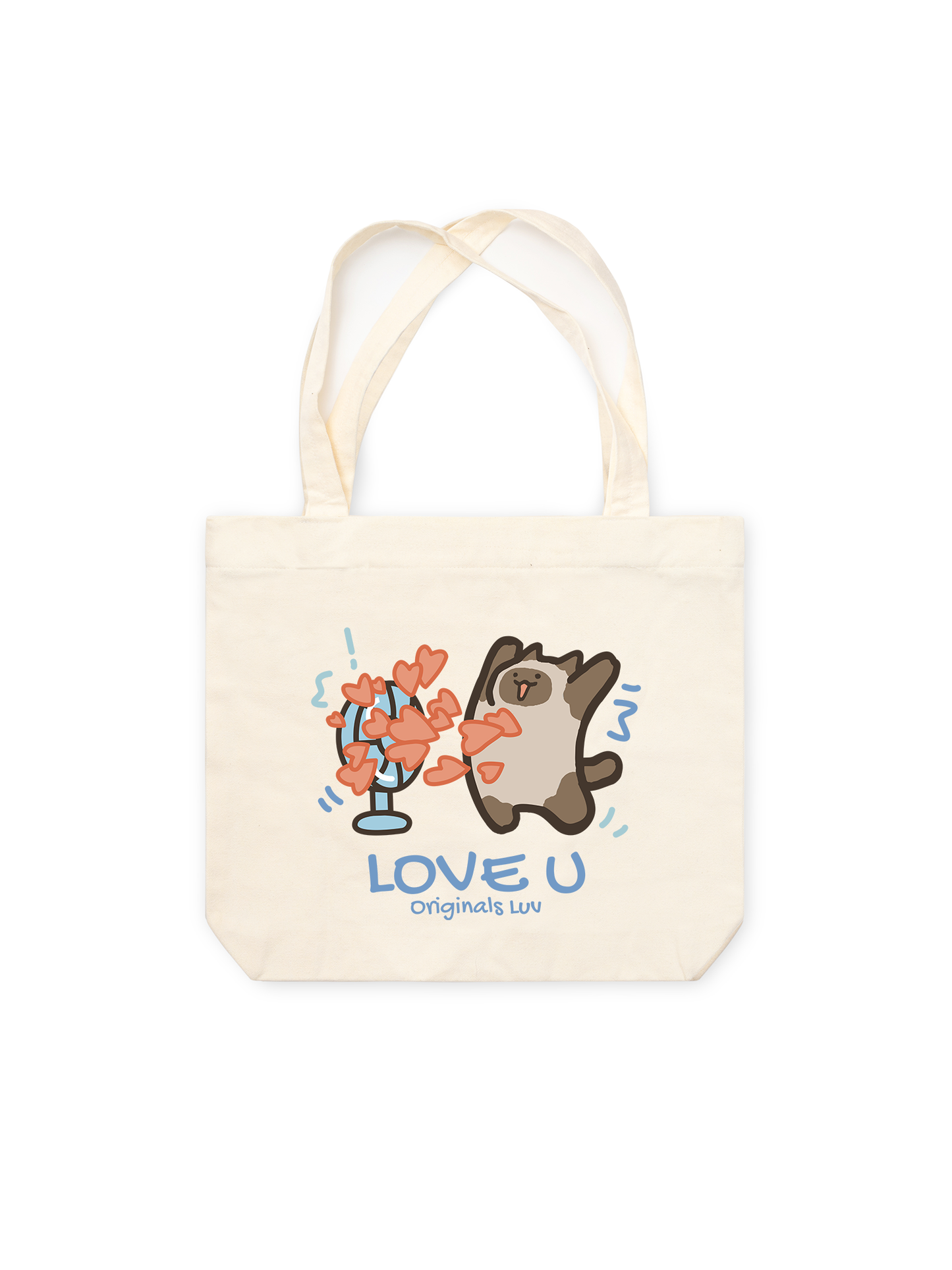 Túi Tote Love You Cat Couple