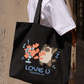 Túi Tote Love You Cat Couple