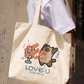 Túi Tote Love You Cat Couple