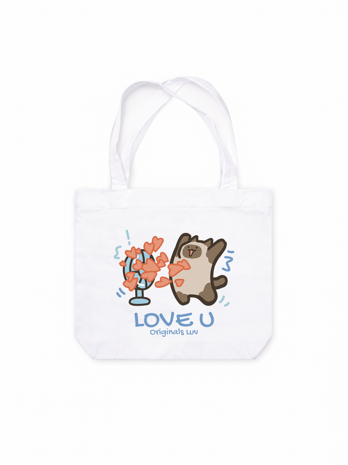Túi Tote Love You Cat Couple
