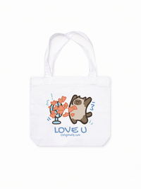 Túi Tote Love You Cat Couple