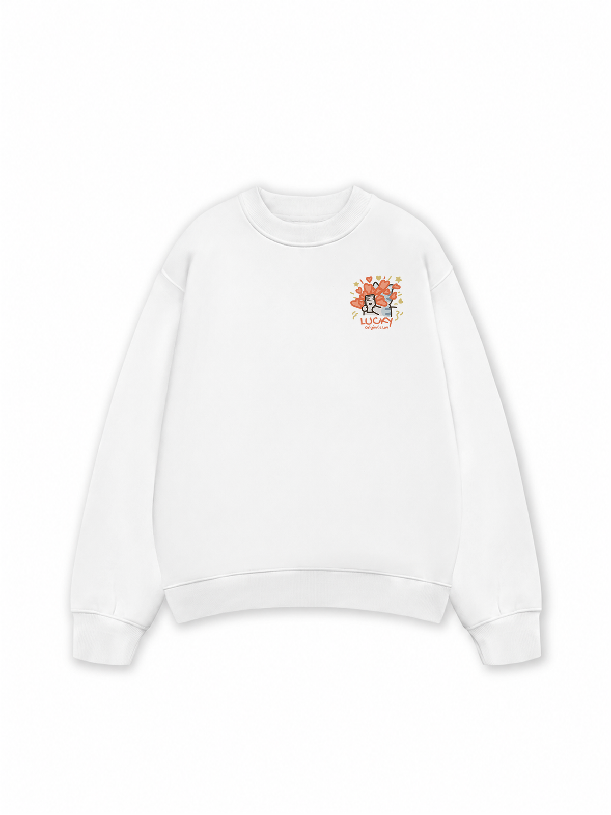 Áo Sweater Nỉ Hai Da Lucky Luv Cat Couple