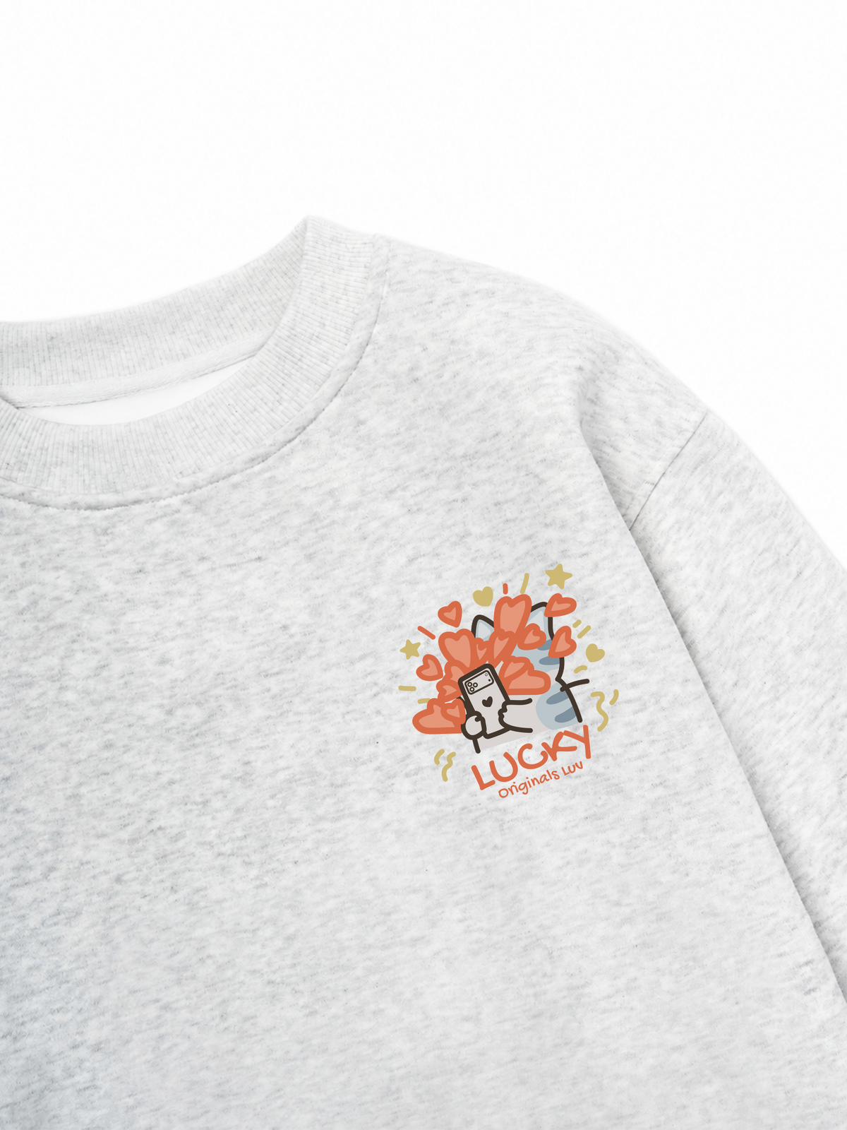 Áo Sweater Nỉ Hai Da Lucky Luv Cat Couple