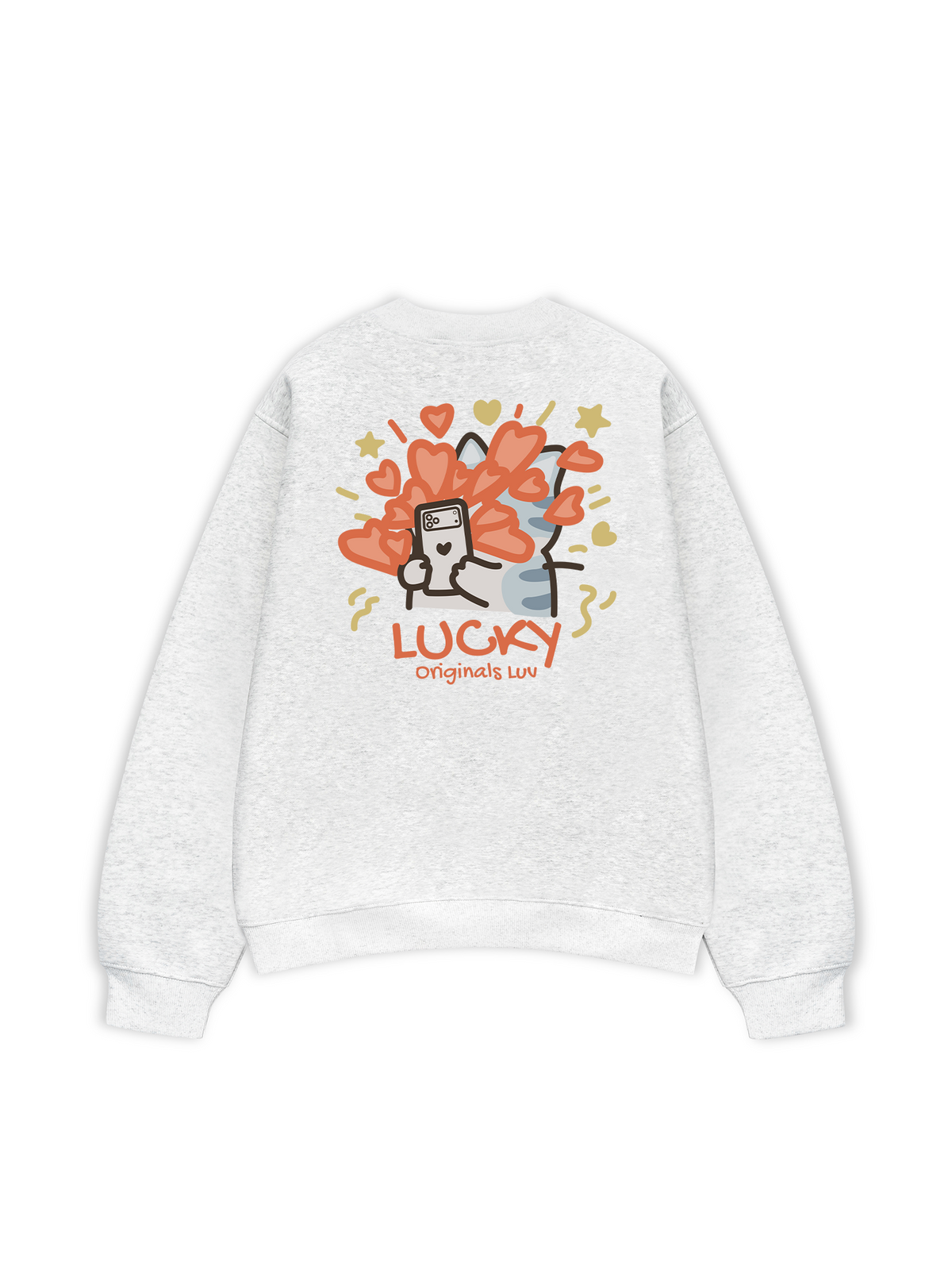Áo Sweater Nỉ Hai Da Lucky Luv Cat Couple