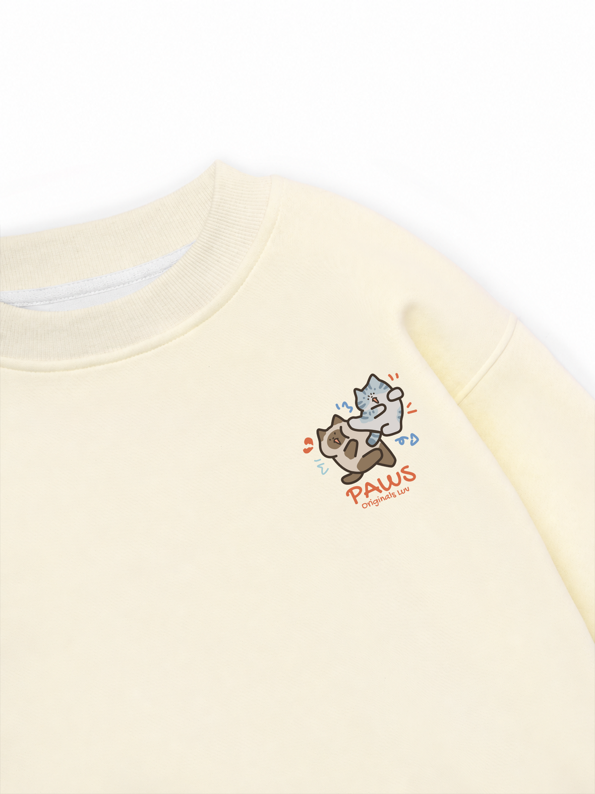 Áo Sweater Nỉ Hai Da Paws Luv Cat Couple