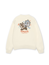 Áo Sweater Nỉ Hai Da Paws Luv Cat Couple