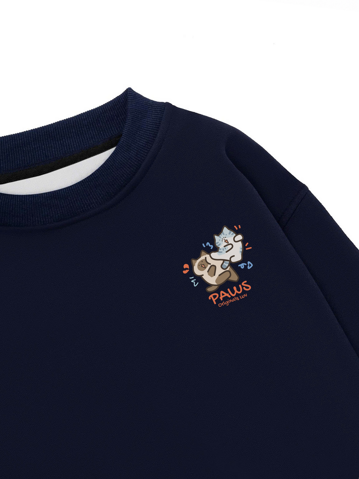 Áo Sweater Nỉ Hai Da Paws Luv Cat Couple