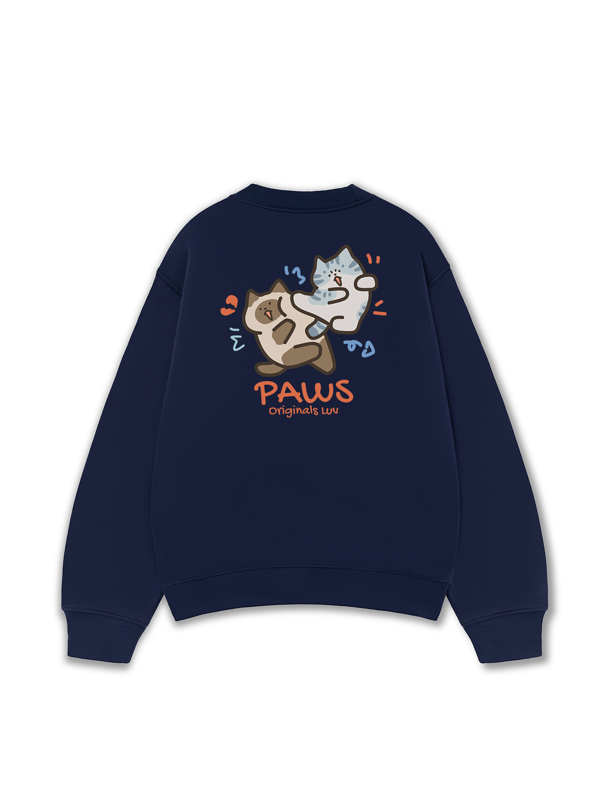 Áo Sweater Nỉ Hai Da Paws Luv Cat Couple