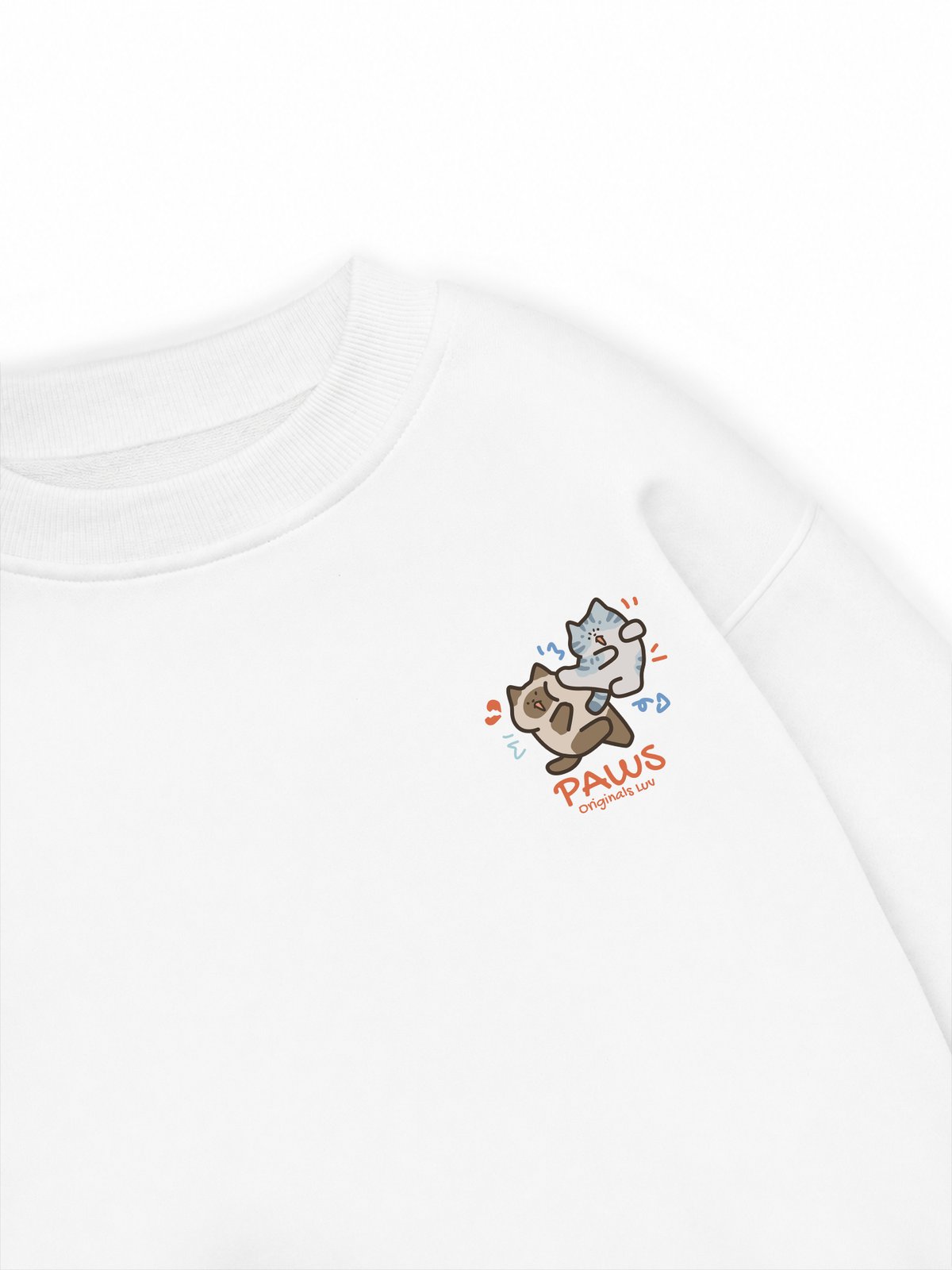Áo Sweater Nỉ Hai Da Paws Luv Cat Couple