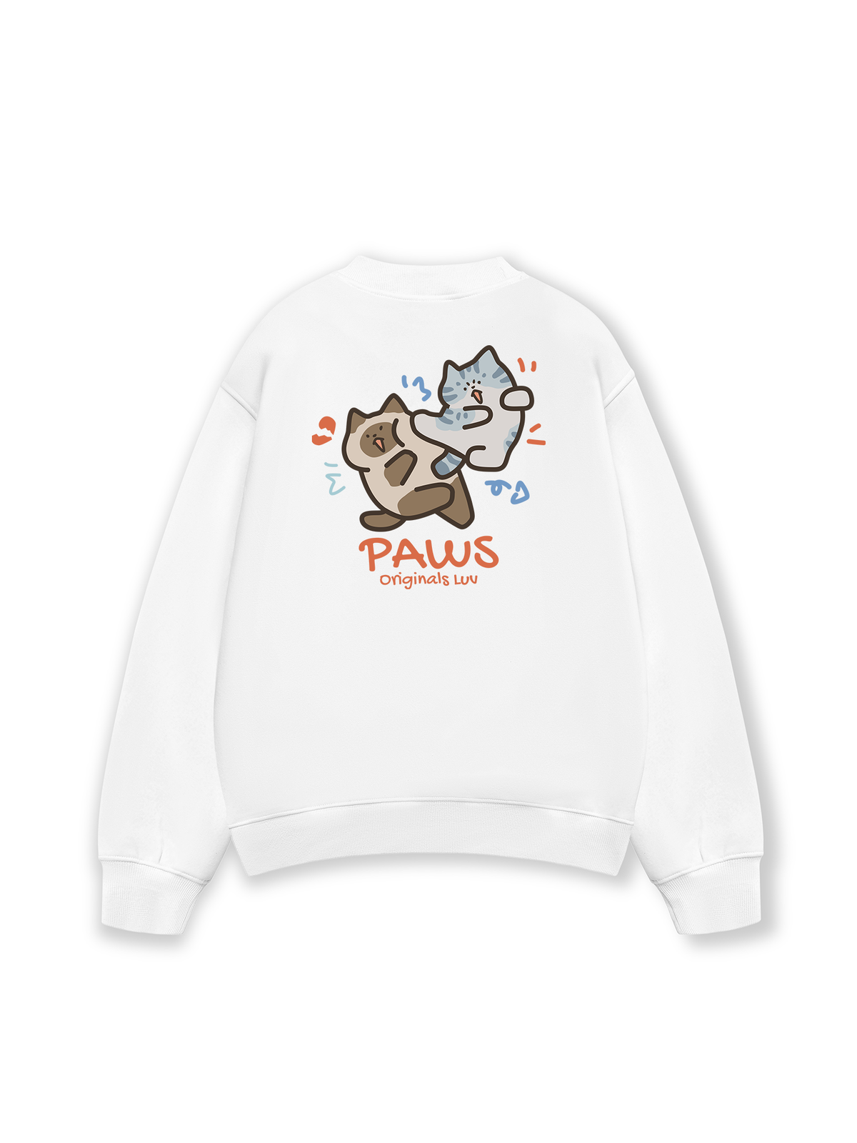 Áo Sweater Nỉ Hai Da Paws Luv Cat Couple