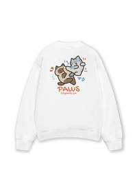 Áo Sweater Nỉ Hai Da Paws Luv Cat Couple