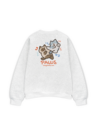 Áo Sweater Nỉ Hai Da Paws Luv Cat Couple