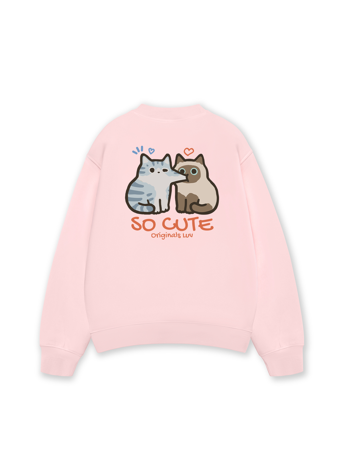 Áo Sweater Nỉ Hai Da So Cute Cat Couple