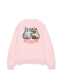 Áo Sweater Nỉ Hai Da So Cute Cat Couple