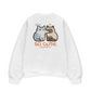 Áo Sweater Nỉ Hai Da So Cute Cat Couple
