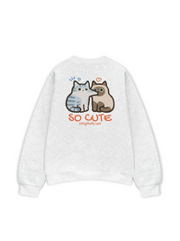 Áo Sweater Nỉ Hai Da So Cute Cat Couple
